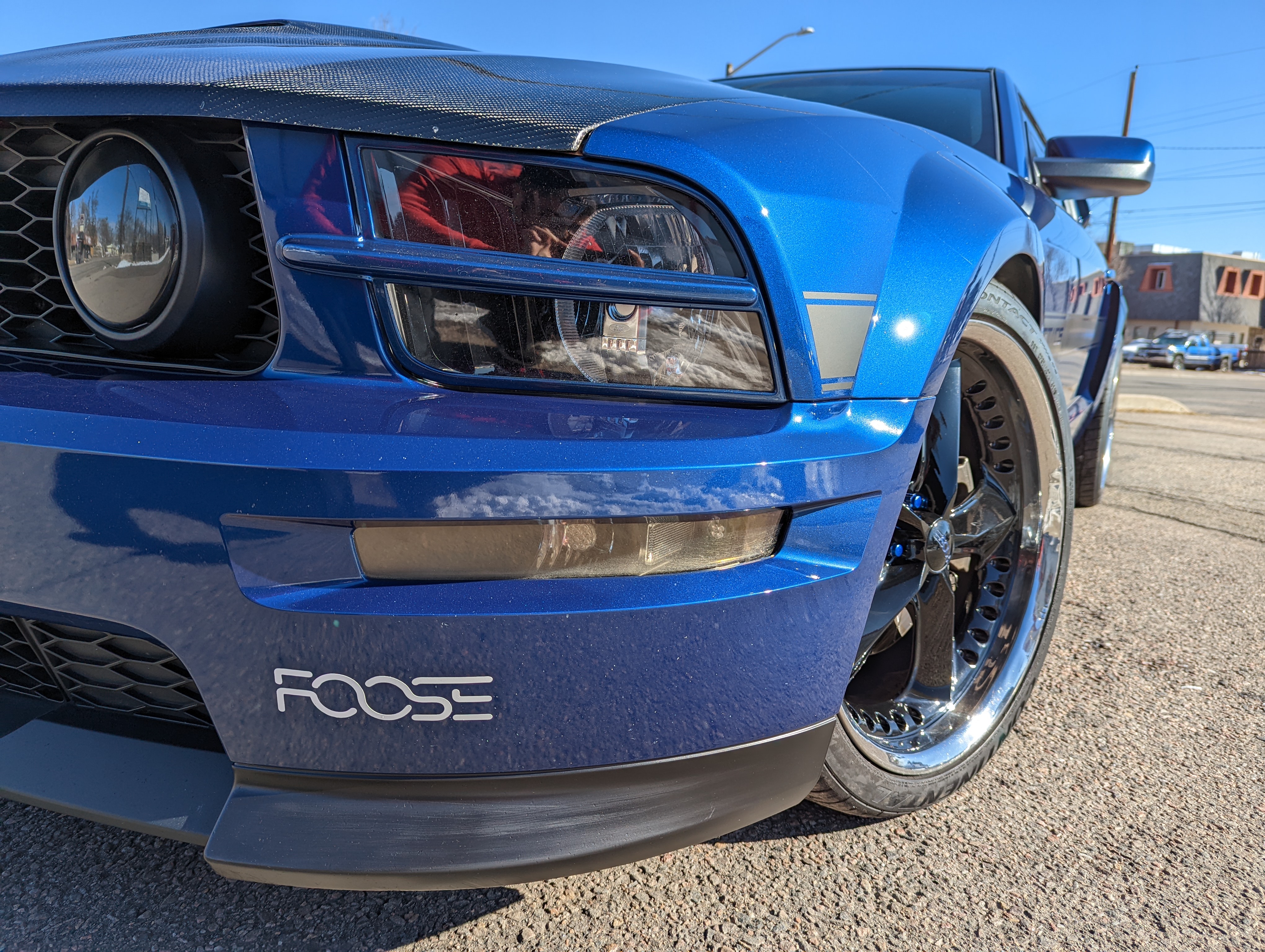 A close up of the foose decal on the finished product.