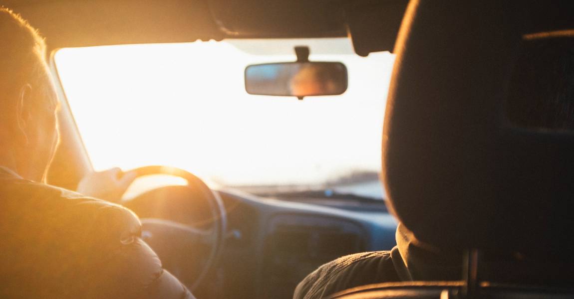 car windshield sun glare