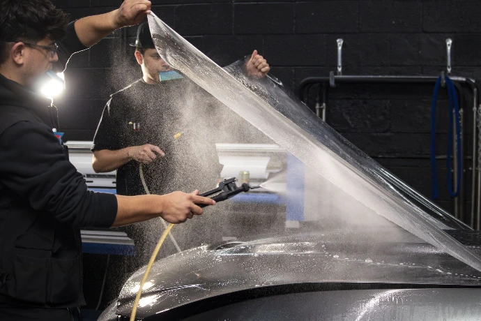 2018 Ford Shelby GT350 full front PPF clear bra installation in Wheat Ridge CO