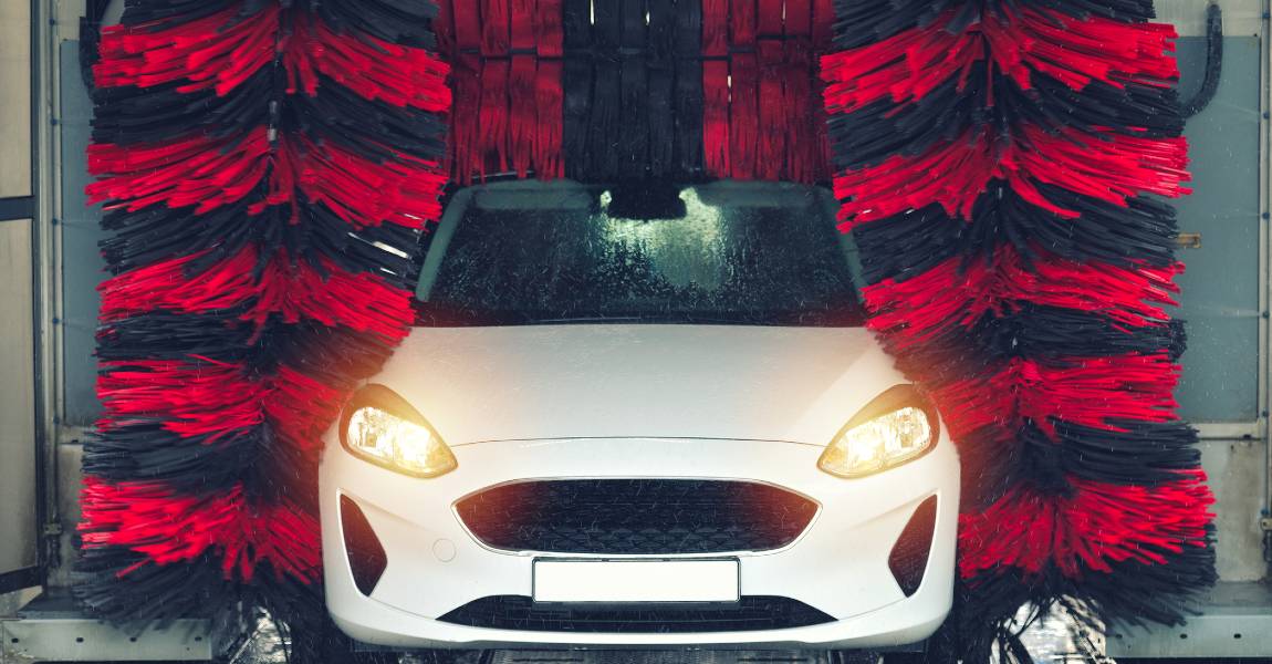 Automated car washes can damage the clear bra