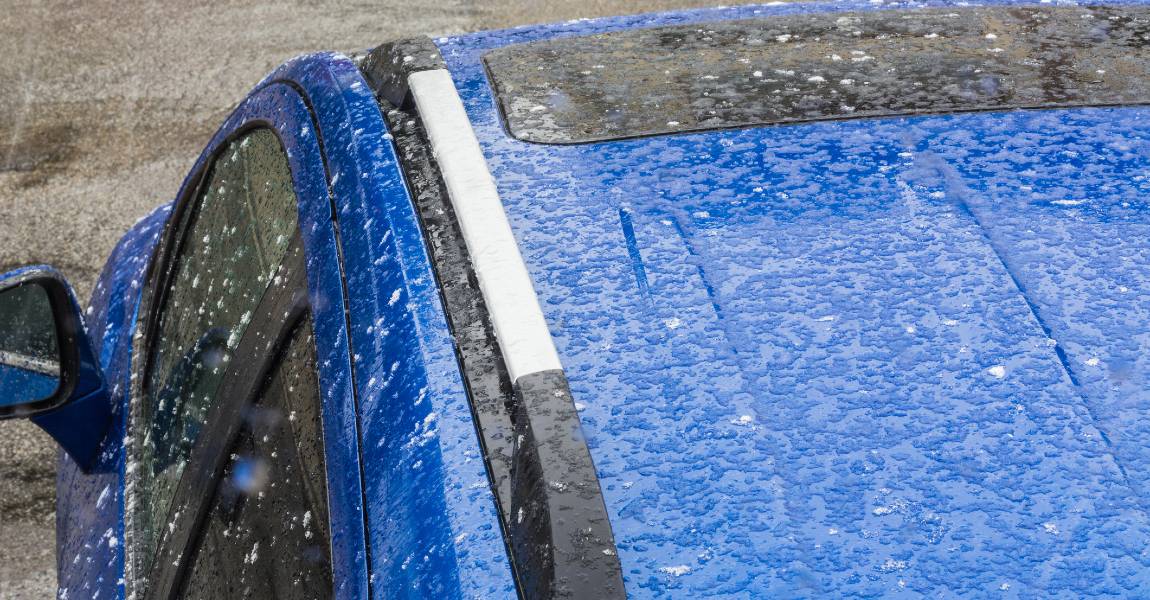car roof dents