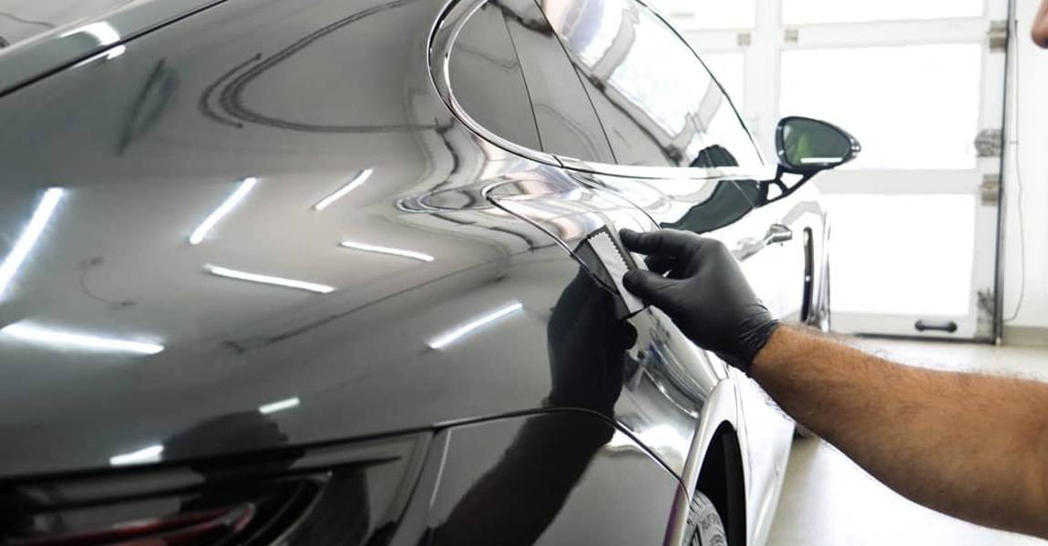 applying ceramic coating to vehicle